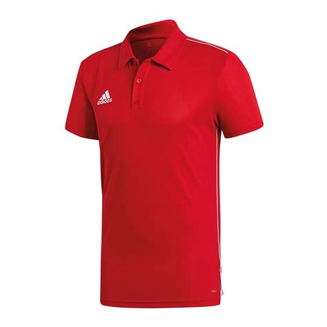 adidas poloshirt core 18 rot weiß|adidas Core 18 ClimaLite Poloshirt Rot Weiss .